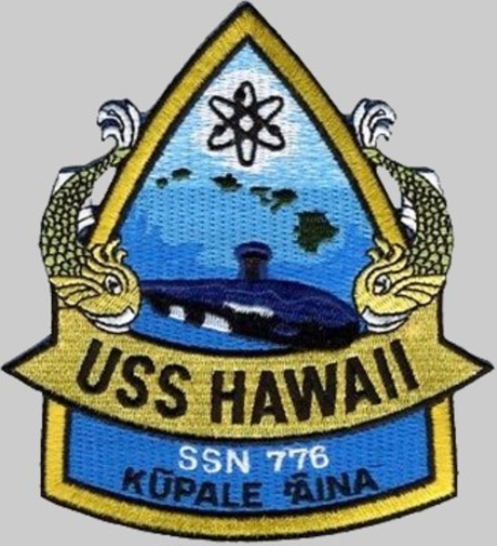 ssn-776 uss hawaii insignia crest patch badge virginia class attack submarine us navy 03p