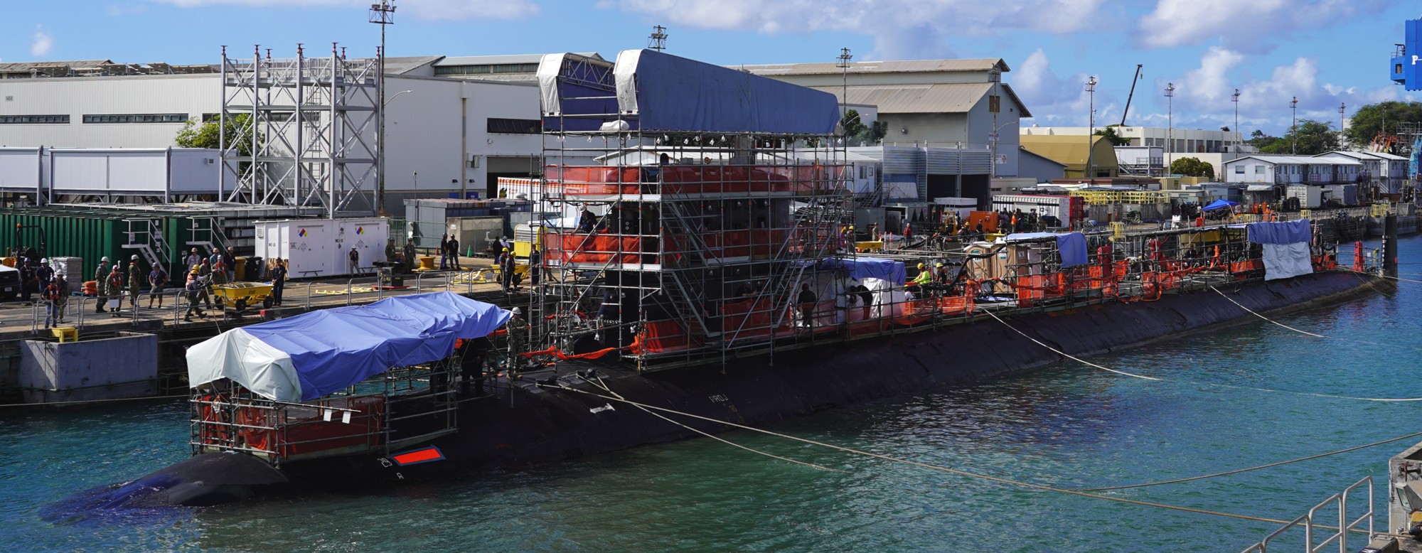 ssn-777 uss north carolina virginia class attack submarine pearl harbor naval shipyard hawaii 75