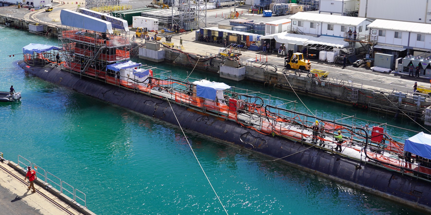 ssn-777 uss north carolina virginia class attack submarine pearl harbor naval shipyard dry-dock 2024 76