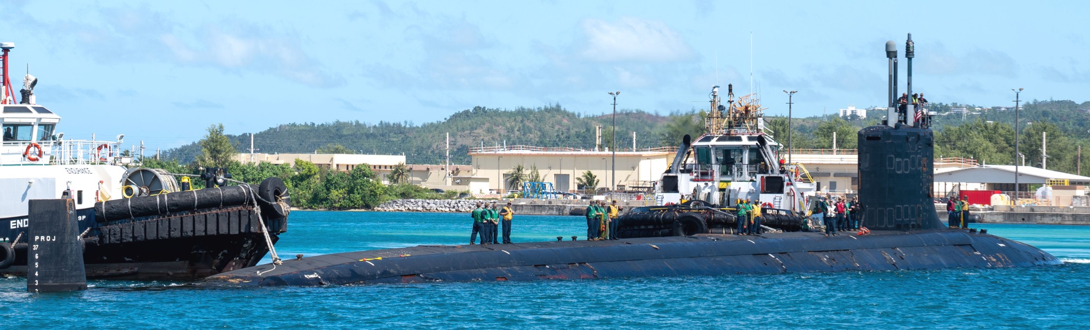 ssn-780 uss missouri virginia class attack submarine naval base guam apra harbor 2024 73