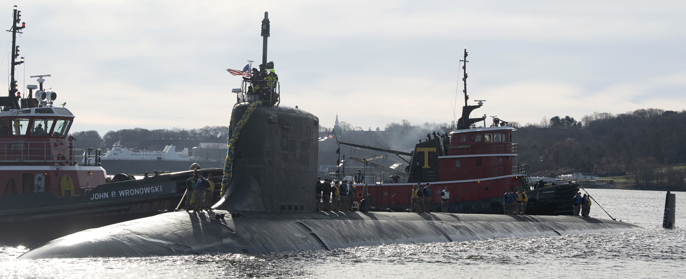 ssn-781 uss california virginia class attack submarine returning new london groton 2022 42