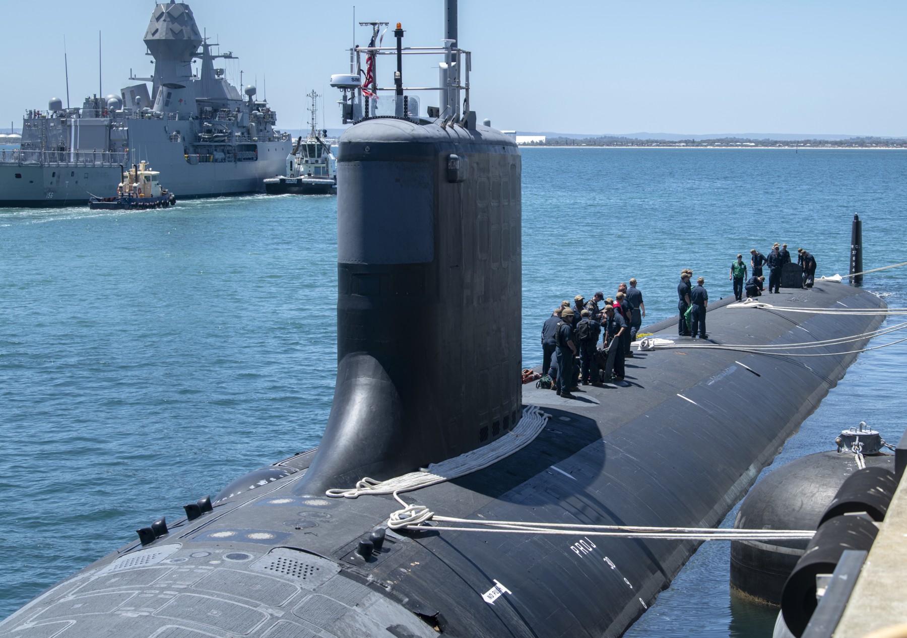 ssn-782 uss mississippi virginia class attack submarine australian navy base hmas stirling 2022 47