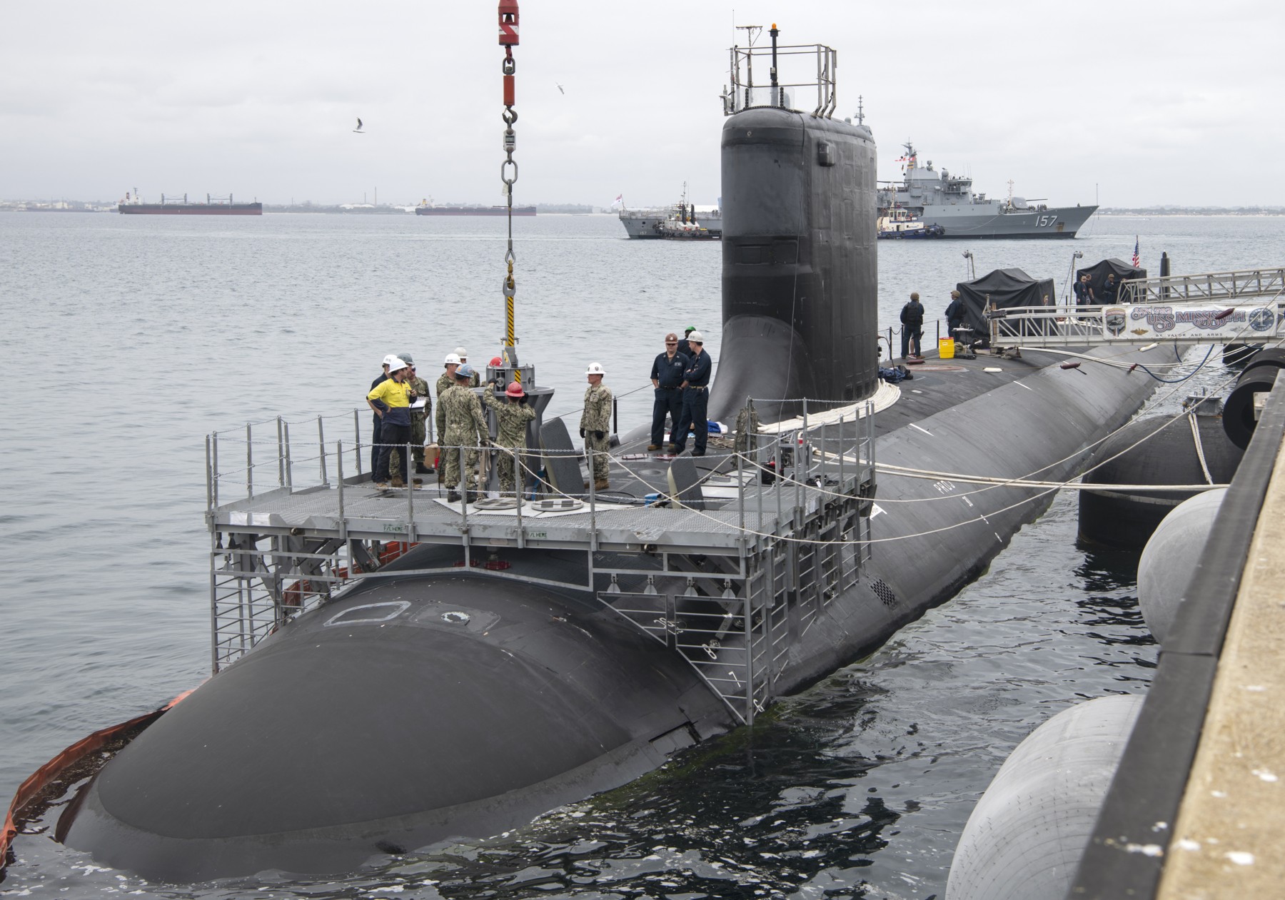 ssn-782 uss mississippi virginia class attack submarine ugm-109 tomahawk tlam missile hmas stirling 52