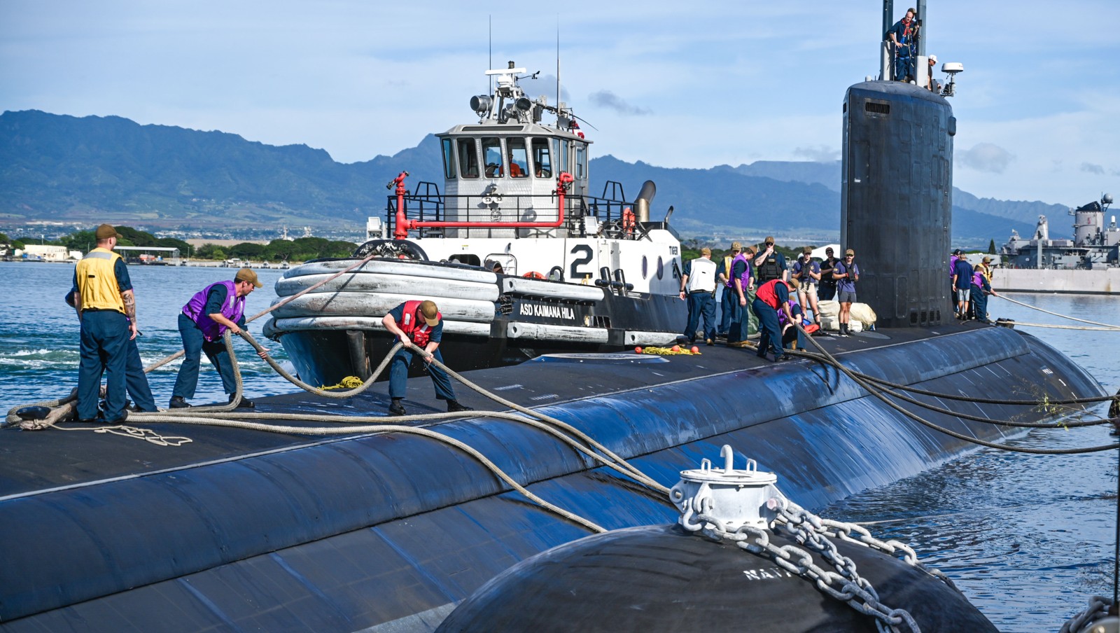 ssn-783 uss minnesota virginia class attack submarine returning pearl harbor hickam hawaii 2024 54