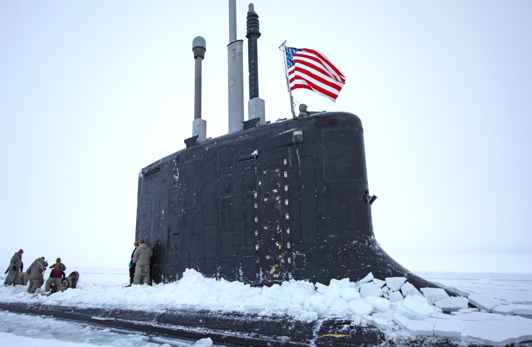 ssn-786 uss illinois virginia class attack submarine icex 2022 beaufort sea arctic circle 46