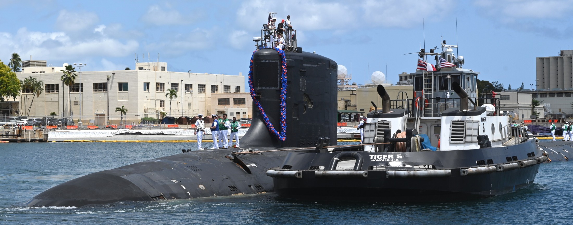 ssn-786 uss illinois virginia class attack submarine returning pearl harbor hickam hawaii 2023 51