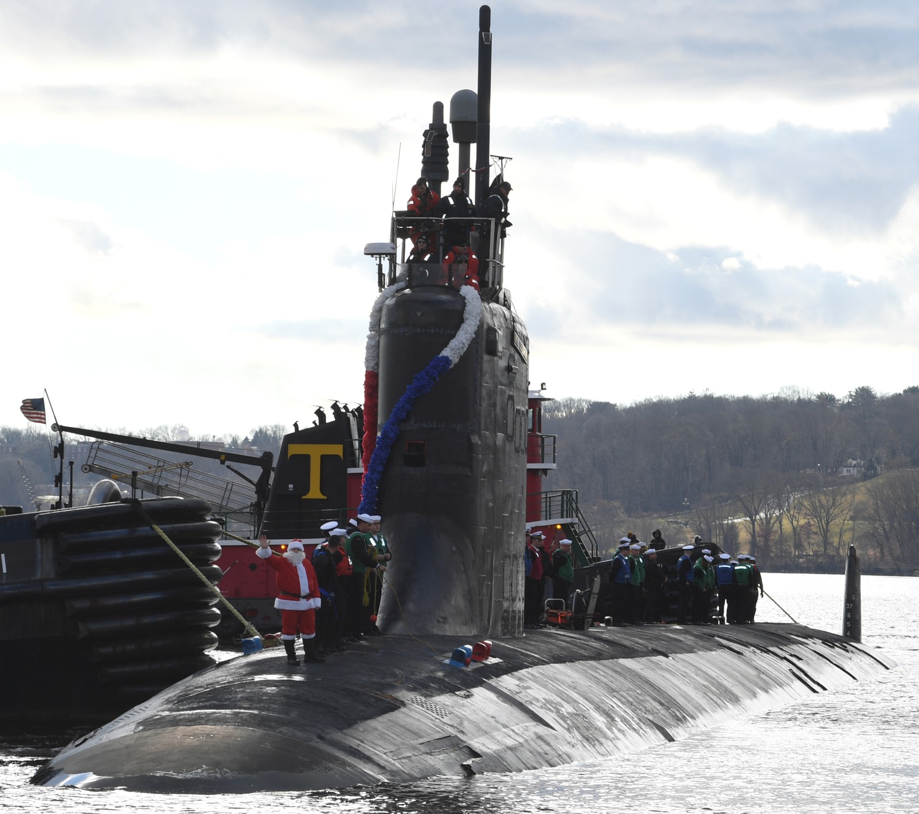 ssn-788 uss colorado virginia class attack submarine returning subase new london groton 34