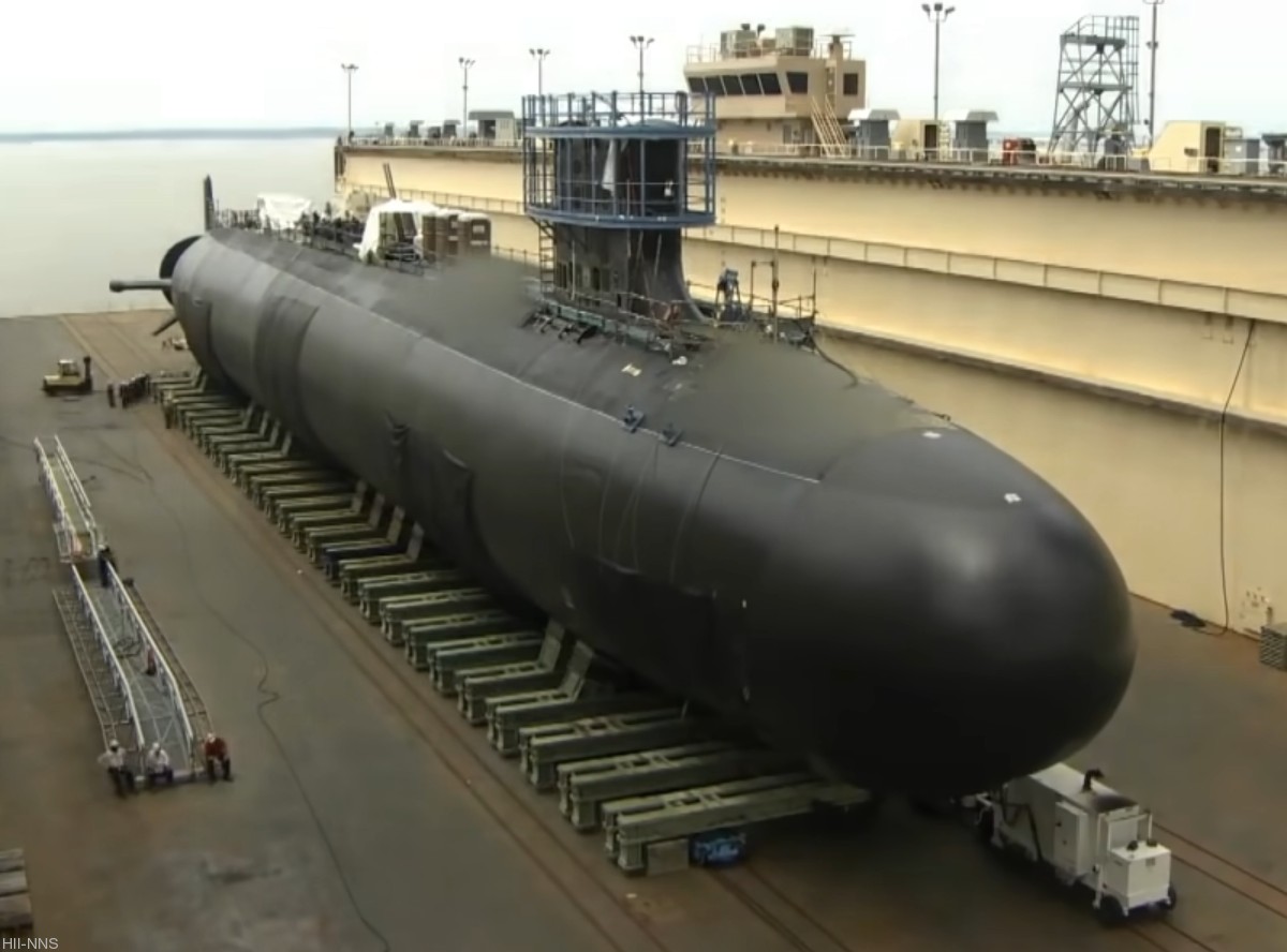 ssn-789 uss indiana virginia class attack submarine us navy 17 dry dock barge