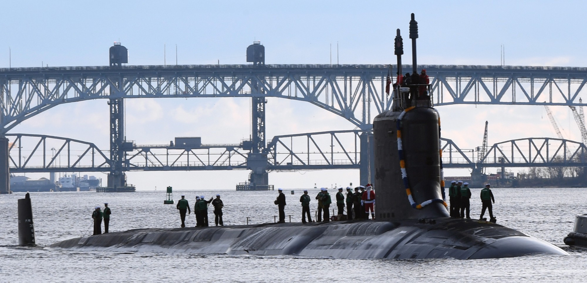 ssn-790 uss south dakota virginia class attack submarine returning subase new london groton 2022 15