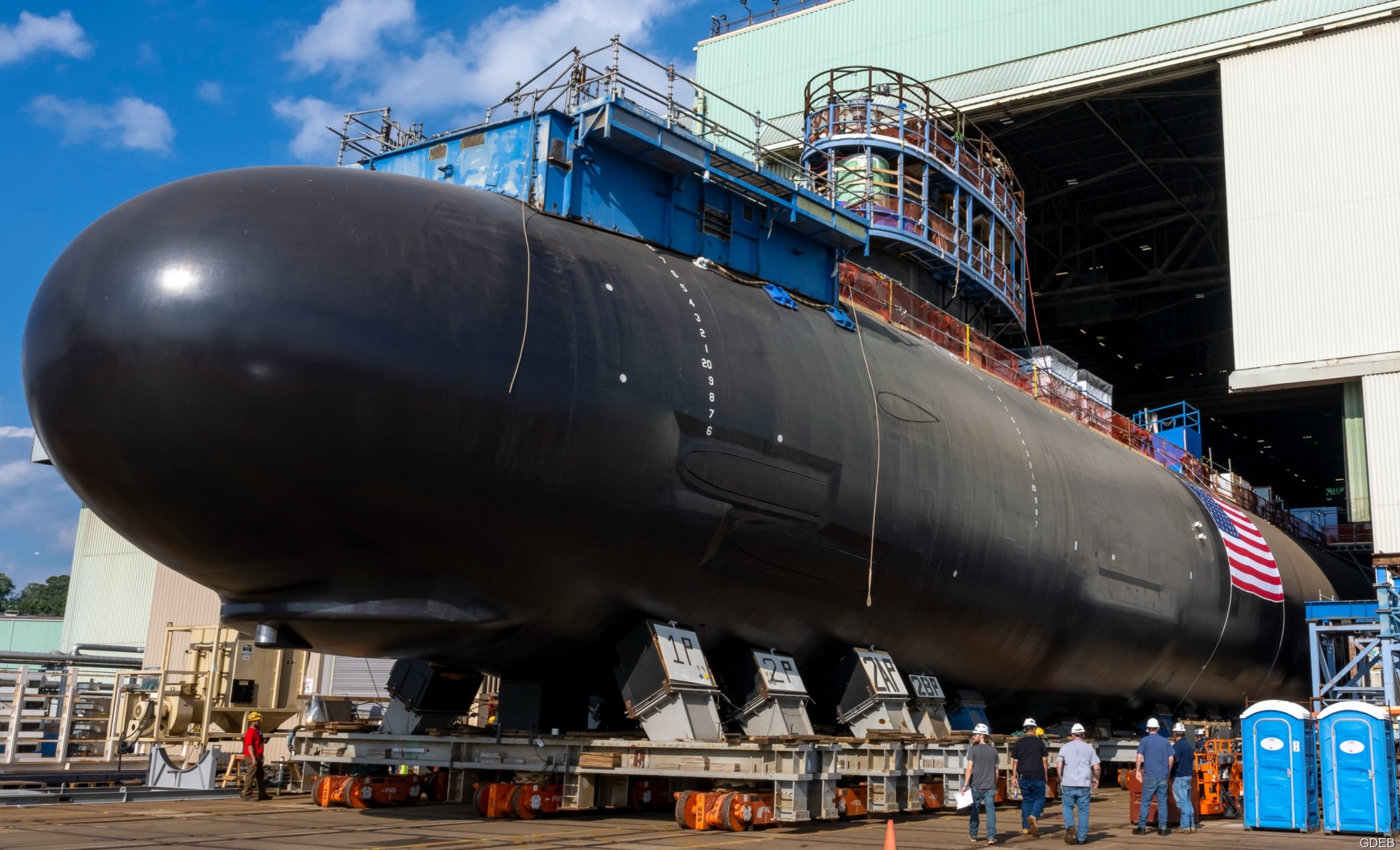 ssn-797 uss iowa virginia class attack submarine us navy roll out 2023 gdeb 06