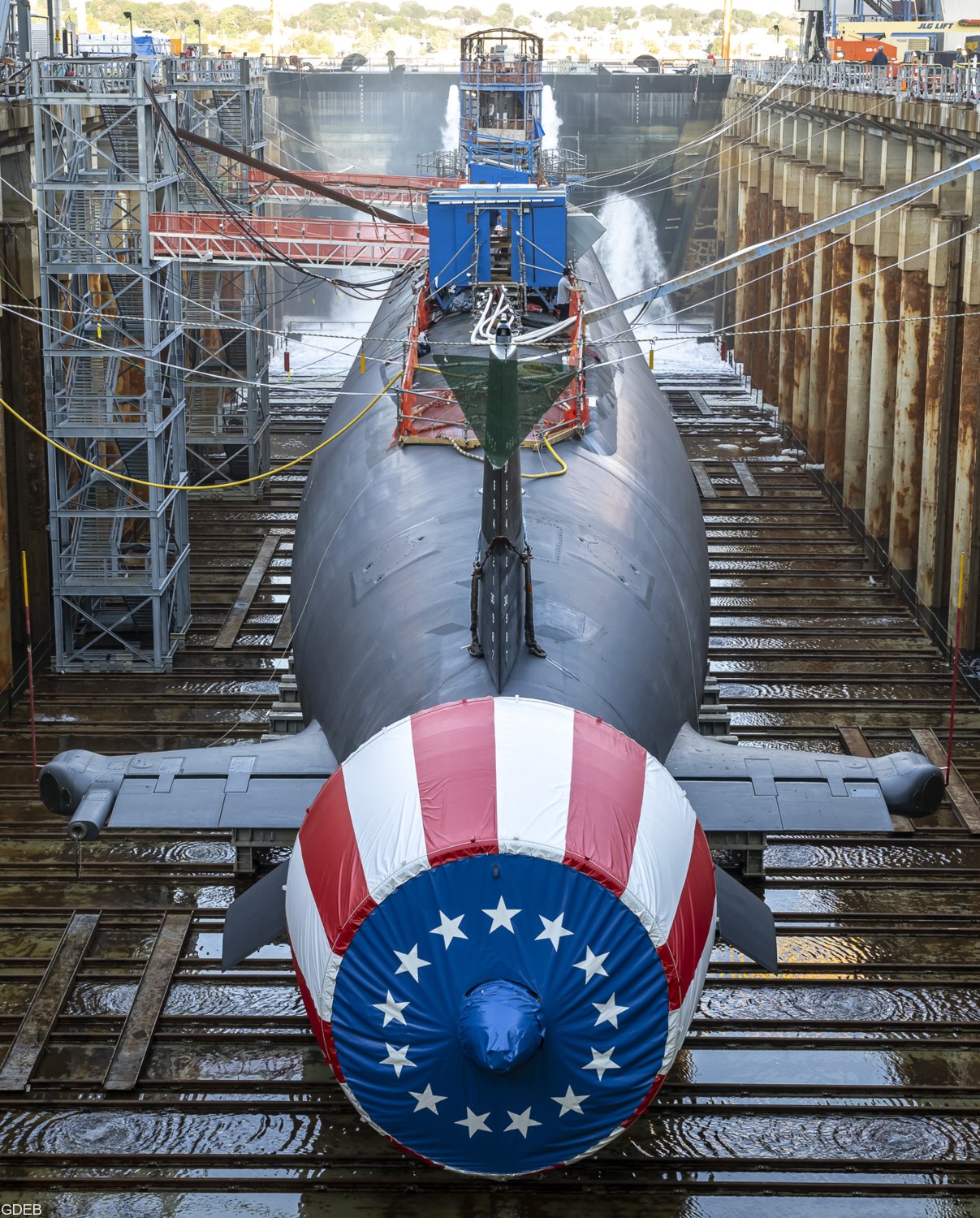 ssn-797 uss iowa virginia class attack submarine us navy floating-off launch 08