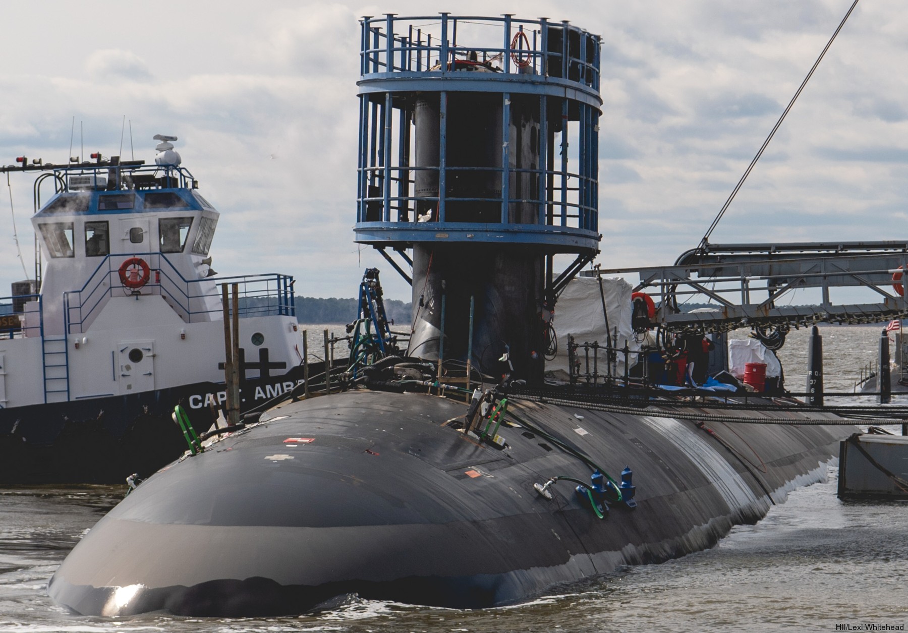 ssn-798 uss massachusetts virginia class attack submarine launching huntington ingalls newport news 11