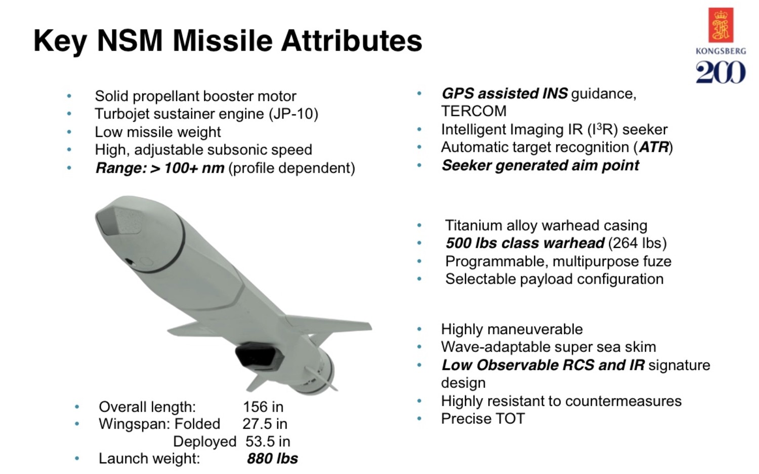 naval strike missile nsm kongsberg infosheet 26